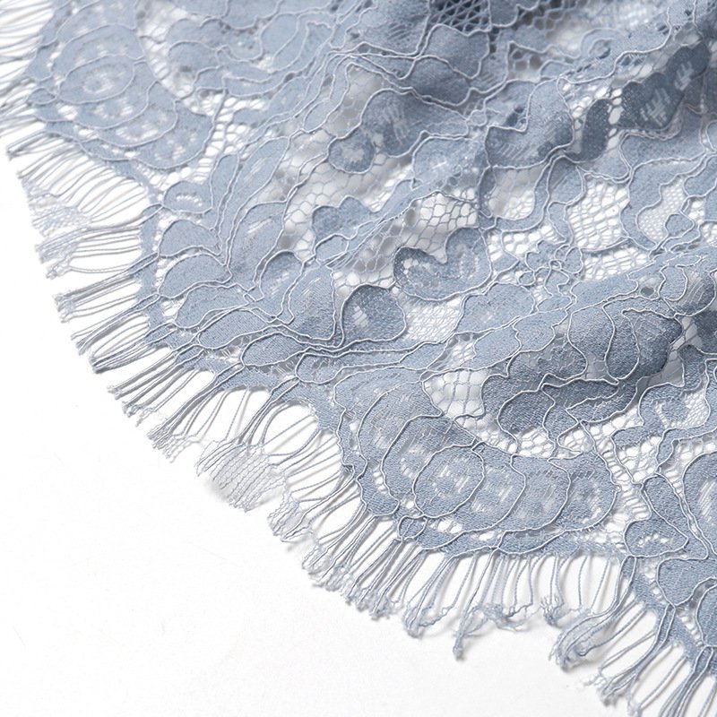 Lace Fabric Eyelash Cutwork Nylon for Women's Wear Wholesale Supplier 4